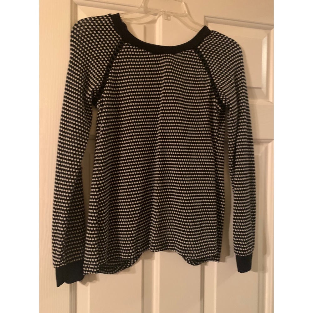 Black and white sweater